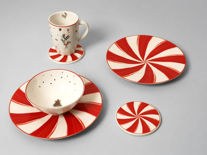 Ruby Ribbonia Düz Tabak 21cm 