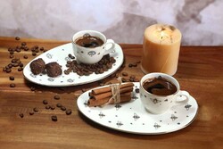  - Ruby Veni Vidi 2li Kahve İkram Takımı 85cc